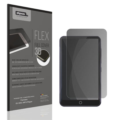 Blickschutzfolie von dipos passend für Fanvace EU-M31 MP3-Player, 100% Displayabdeckung und blasenfreie Montage