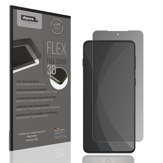 Blickschutzfolie von dipos passend für Hammer Ventus 5G, 100% Displayabdeckung und blasenfreie Montage