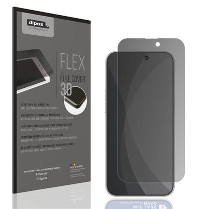 Blickschutzfolie von dipos passend für Hisense Enigma, 100% Displayabdeckung und blasenfreie Montage