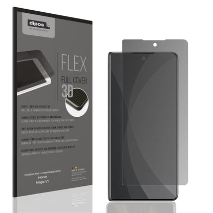 Blickschutzfolie von dipos passend für Honor Magic V5 Aussenseite, 100% Displayabdeckung und blasenfreie Montage