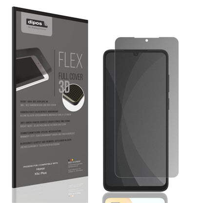 Blickschutzfolie von dipos passend für Honor X5c Plus, 100% Displayabdeckung und blasenfreie Montage
