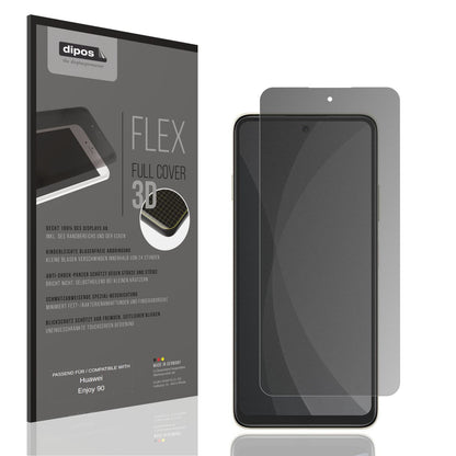Blickschutzfolie von dipos passend für Huawei Enjoy 90, 100% Displayabdeckung und blasenfreie Montage