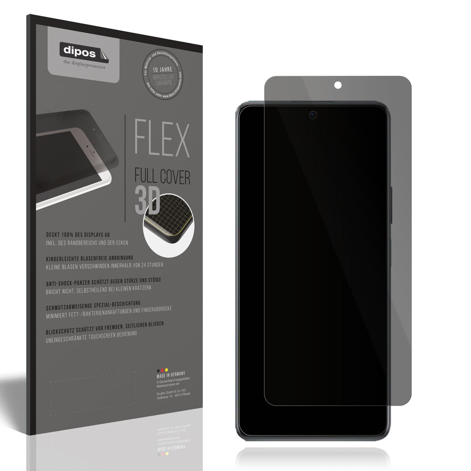 Blickschutzfolie von dipos passend für Huawei Nova 11i, 100% Displayabdeckung und blasenfreie Montage