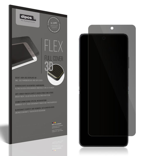 Blickschutzfolie von dipos passend für Huawei Pocket 2, 100% Displayabdeckung und blasenfreie Montage