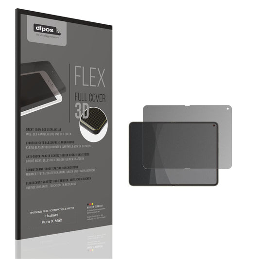 Blickschutzfolie von dipos passend für Huawei Pura X Max, 100% Displayabdeckung und blasenfreie Montage