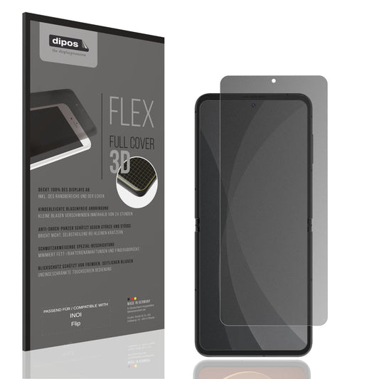 Blickschutzfolie von dipos passend für INOI Flip, 100% Displayabdeckung und blasenfreie Montage
