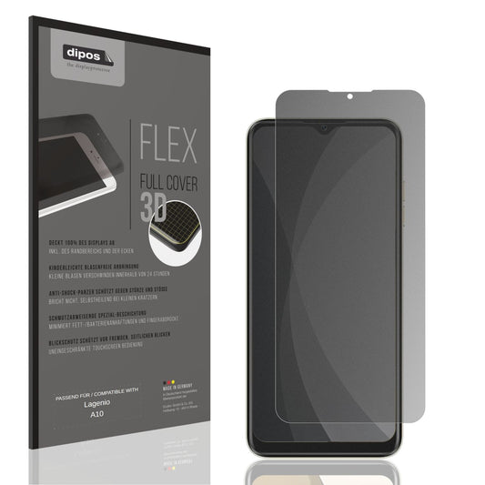 Blickschutzfolie von dipos passend für Lagenio A10, 100% Displayabdeckung und blasenfreie Montage