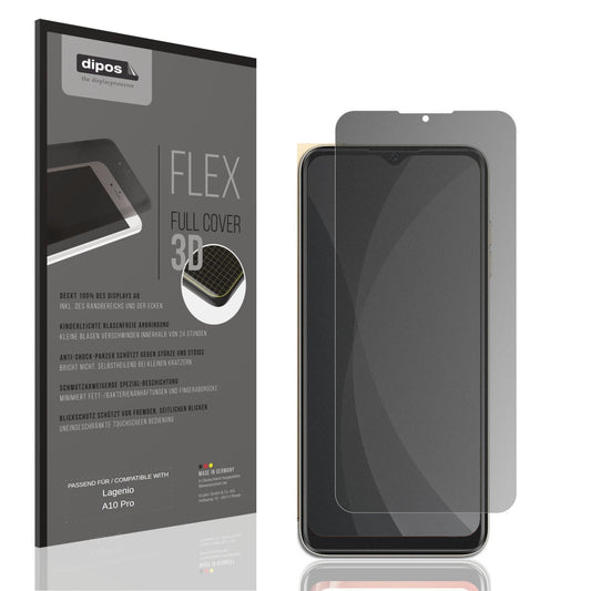 Blickschutzfolie von dipos passend für Lagenio A10 Pro, 100% Displayabdeckung und blasenfreie Montage