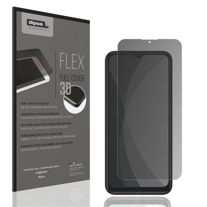 Blickschutzfolie von dipos passend für Logicom Aero, 100% Displayabdeckung und blasenfreie Montage