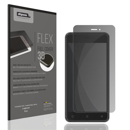 Blickschutzfolie von dipos passend für Logicom Ezy, 100% Displayabdeckung und blasenfreie Montage