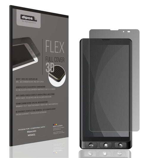 Blickschutzfolie von dipos passend für Maxcom MS601, 100% Displayabdeckung und blasenfreie Montage