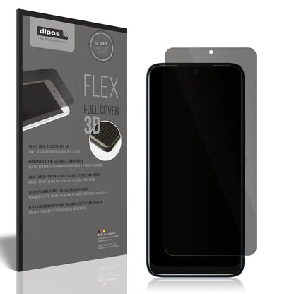 Blickschutzfolie von dipos passend für Nokia C12, 100% Displayabdeckung und blasenfreie Montage
