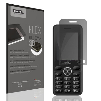 Blickschutzfolie von dipos passend für Nomi i2412, 100% Displayabdeckung und blasenfreie Montage