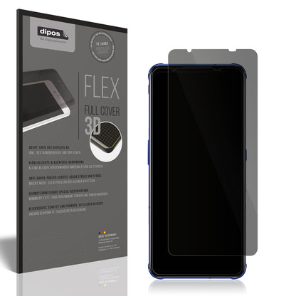 Blickschutzfolie von dipos passend für Nubia Red Magic 7s, 100% Displayabdeckung und blasenfreie Montage