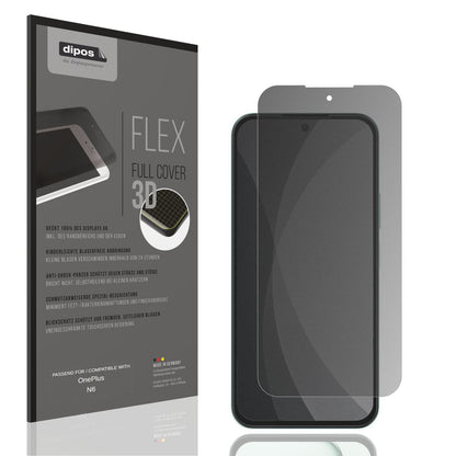 Blickschutzfolie von dipos passend für OnePlus N6, 100% Displayabdeckung und blasenfreie Montage