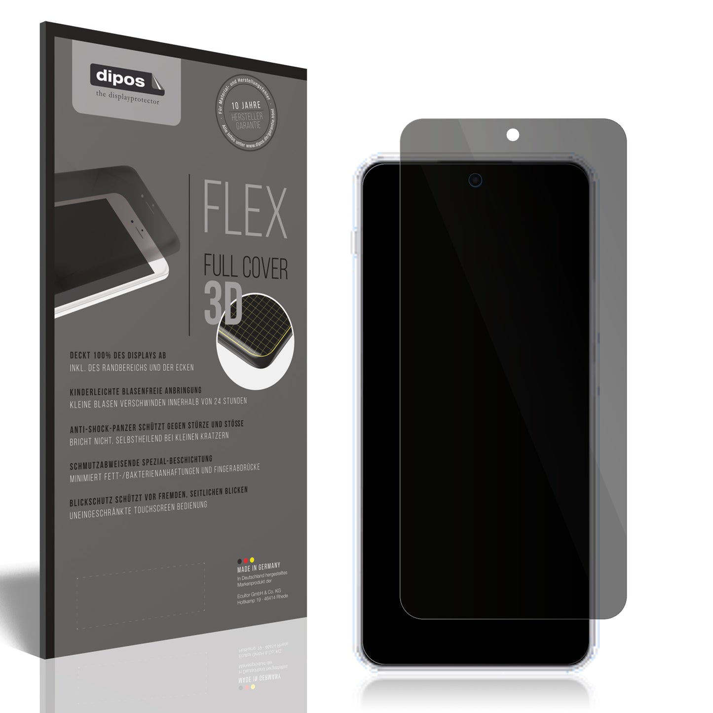 Blickschutzfolie von dipos passend für OnePlus Nord 4, 100% Displayabdeckung und blasenfreie Montage