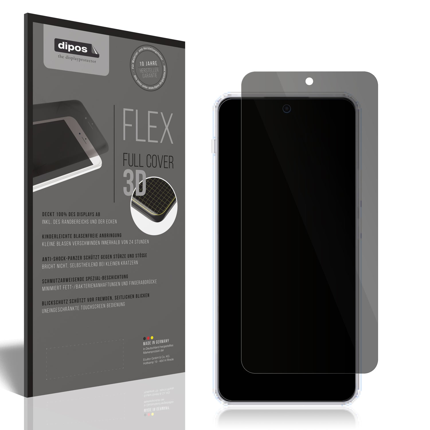Blickschutzfolie von dipos passend für OnePlus Nord 4, 100% Displayabdeckung und blasenfreie Montage