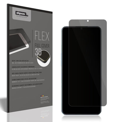 Blickschutzfolie von dipos passend für OPPO A58x, 100% Displayabdeckung und blasenfreie Montage