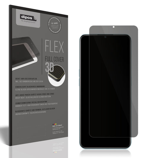 Blickschutzfolie von dipos passend für Oppo A78, 100% Displayabdeckung und blasenfreie Montage