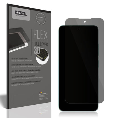 Blickschutzfolie von dipos passend für Oukitel C58 Pro, 100% Displayabdeckung und blasenfreie Montage