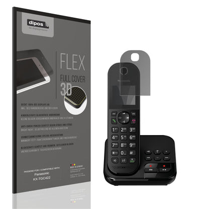 Blickschutzfolie von dipos passend für Panasonic KX-TGC422, 100% Displayabdeckung und blasenfreie Montage