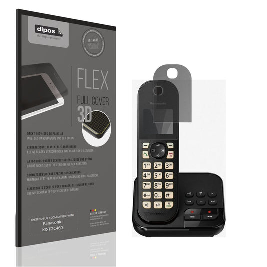 Blickschutzfolie von dipos passend für Panasonic KX-TGC460, 100% Displayabdeckung und blasenfreie Montage