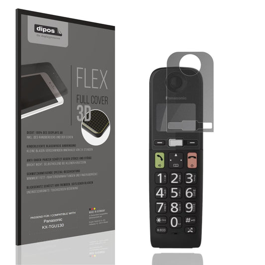 Blickschutzfolie von dipos passend für Panasonic KX-TGU130, 100% Displayabdeckung und blasenfreie Montage