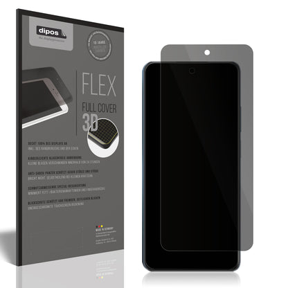 Blickschutzfolie von dipos passend für Realme C65 5G, 100% Displayabdeckung und blasenfreie Montage