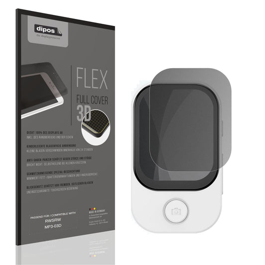 Blickschutzfolie von dipos passend für RWSRW MP3-03D, 100% Displayabdeckung und blasenfreie Montage