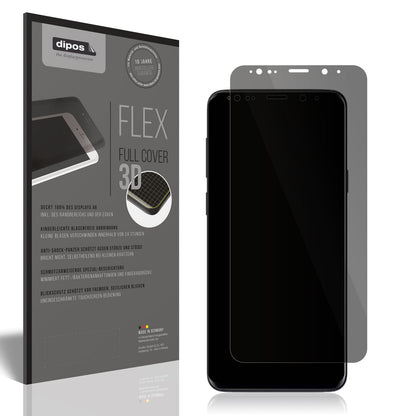 Blickschutzfolie von dipos passend für Samsung Galaxy S9+, 100% Displayabdeckung und blasenfreie Montage