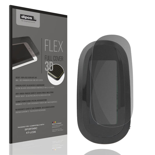 Blickschutzfolie von dipos passend für SPORTARC KT-LCD6, 100% Displayabdeckung und blasenfreie Montage
