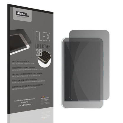 Blickschutzfolie von dipos passend für SWOFY D08 MP3-Player, 100% Displayabdeckung und blasenfreie Montage