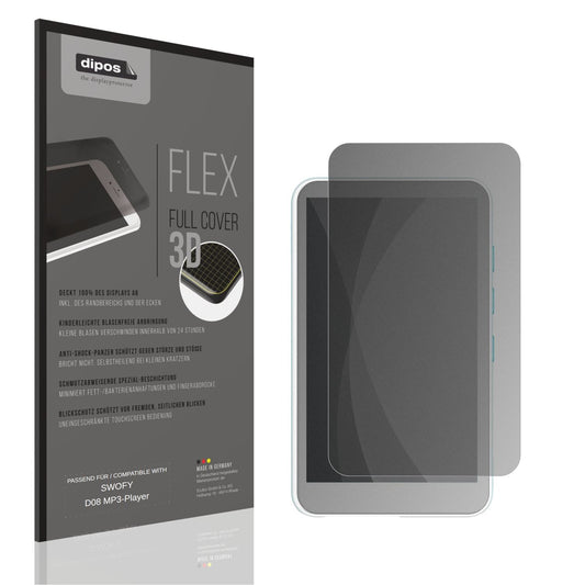 Blickschutzfolie von dipos passend für SWOFY D08 MP3-Player, 100% Displayabdeckung und blasenfreie Montage