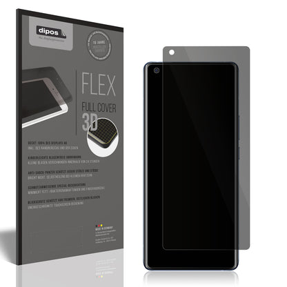 Blickschutzfolie von dipos passend für Vivo X50 Pro Plus, 100% Displayabdeckung und blasenfreie Montage