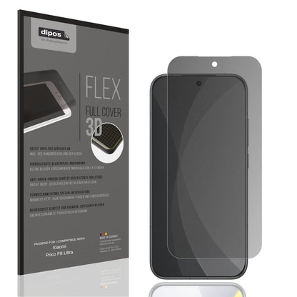 Blickschutzfolie von dipos passend für Xiaomi Poco F8 Ultra, 100% Displayabdeckung und blasenfreie Montage