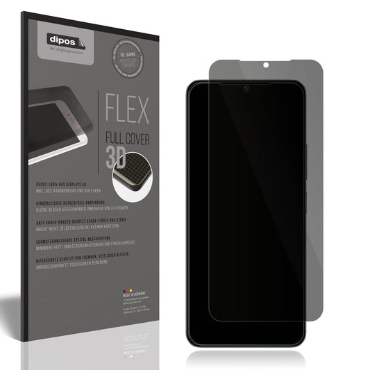 Blickschutzfolie von dipos passend für Xiaomi Redmi A3, 100% Displayabdeckung und blasenfreie Montage
