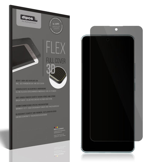 Blickschutzfolie von dipos passend für Xiaomi Redmi Note 14 Pro 5G, 100% Displayabdeckung und blasenfreie Montage