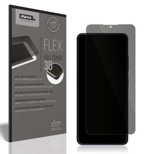 Blickschutzfolie von dipos passend für ZTE Blade A76, 100% Displayabdeckung und blasenfreie Montage