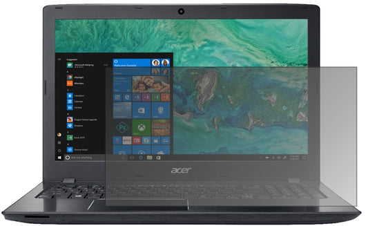 Blickschutzfolie von dipos passend für Acer Aspire E 15, präziser Zuschnitt und blasenfrei montiert