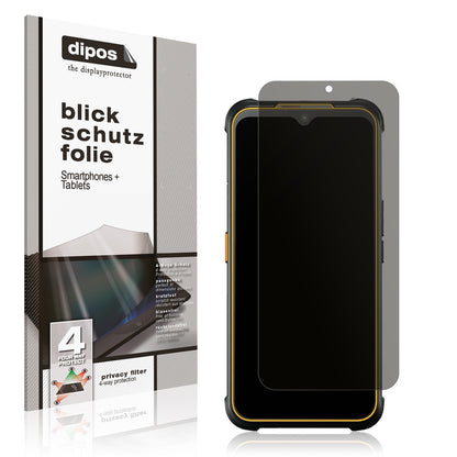Blickschutzfolie von dipos passend für AGM Glory G1S, präziser Zuschnitt und blasenfrei montiert