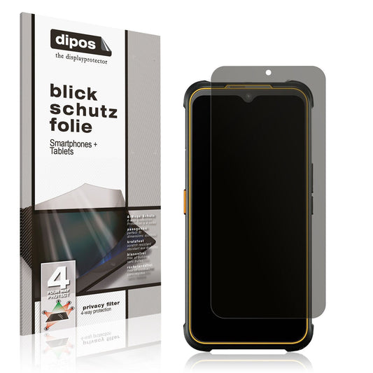 Blickschutzfolie von dipos passend für AGM Glory G1S, präziser Zuschnitt und blasenfrei montiert