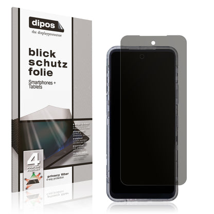 Blickschutzfolie von dipos passend für AGM X6 5G, präziser Zuschnitt und blasenfrei montiert