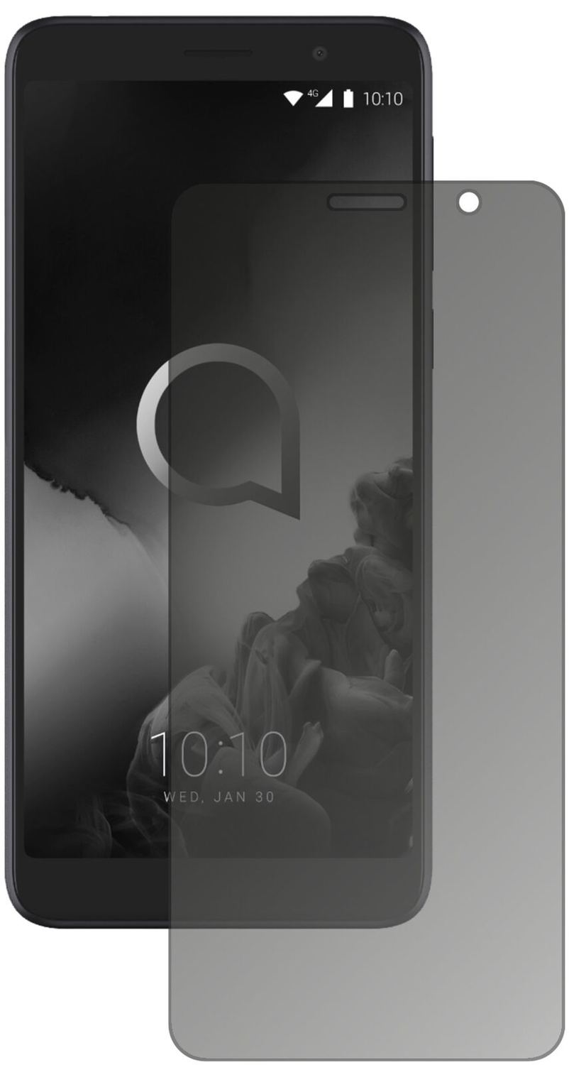 Blickschutzfolie von dipos passend für Alcatel 1X (2019), präziser Zuschnitt und blasenfrei montiert