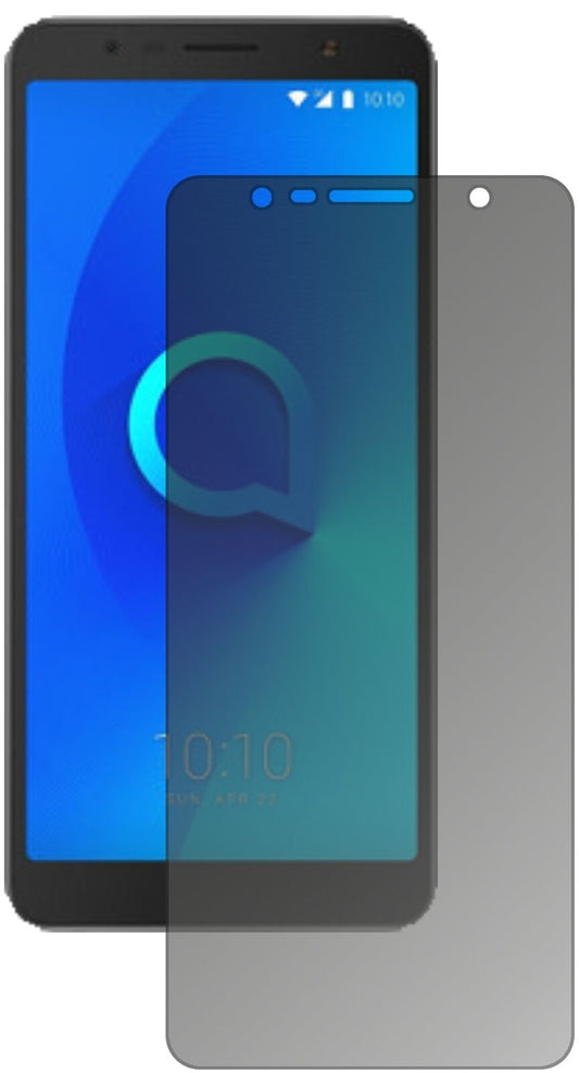 Blickschutzfolie von dipos passend für Alcatel 3C, präziser Zuschnitt und blasenfrei montiert