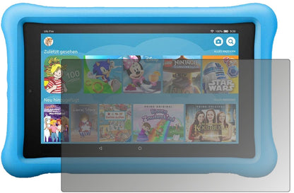 Blickschutzfolie von dipos passend für Amazon Fire HD 10 Kids (2019), präziser Zuschnitt und blasenfrei montiert