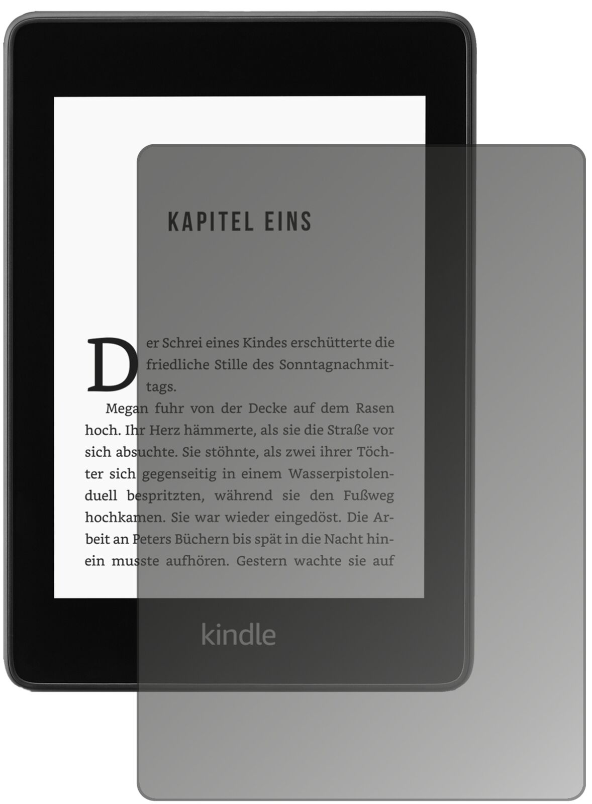 Blickschutzfolie von dipos passend für Amazon Kindle Paperwhite (2018), präziser Zuschnitt und blasenfrei montiert