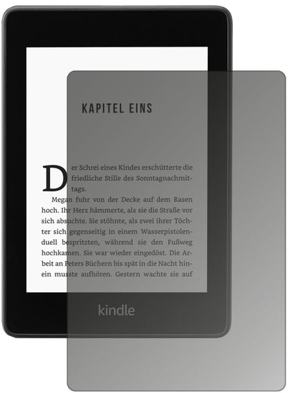 Blickschutzfolie von dipos passend für Amazon Kindle Paperwhite (2018), präziser Zuschnitt und blasenfrei montiert