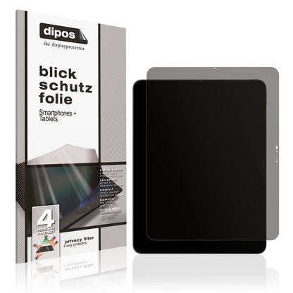 Blickschutzfolie von dipos passend für Apple iPad Pro M5 13 Zoll, präziser Zuschnitt und blasenfrei montiert