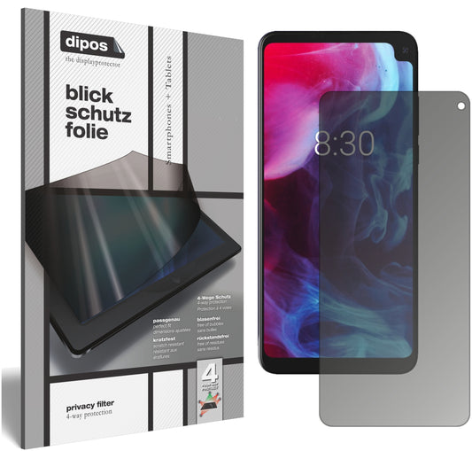 Blickschutzfolie von dipos passend für Archos Oxygen 68XL, präziser Zuschnitt und blasenfrei montiert