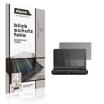 Blickschutzfolie von dipos passend für AYN Thor, präziser Zuschnitt und blasenfrei montiert